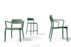 GALIO Gartenmöbel-Set Stühle und Tisch aus ökologischem Kunststoff 6 Personen grün grün - Foto 12