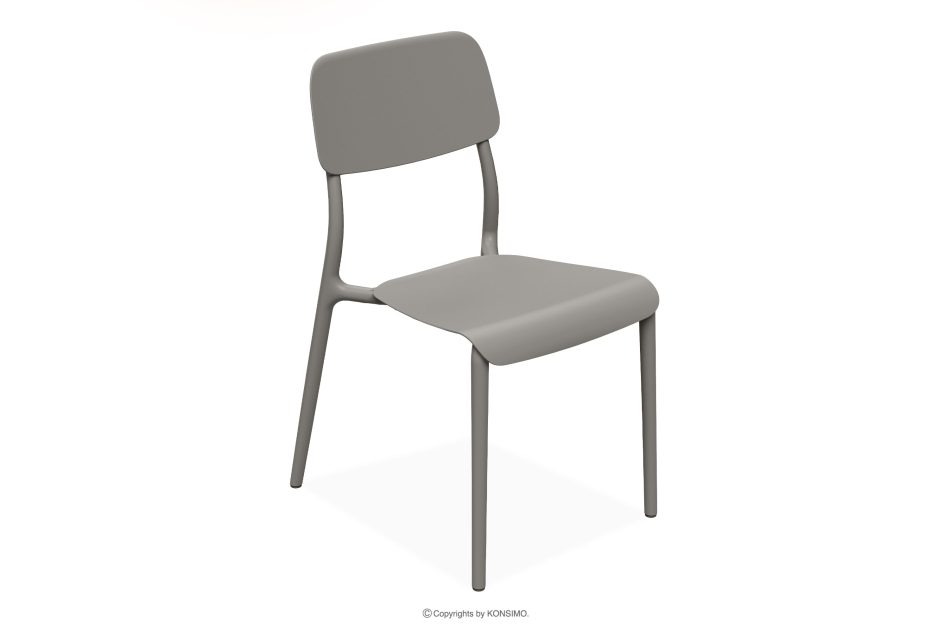 GALIO Set Stühle und Esstisch für die Terrasse aus Polypropylen mit Glasfaser 6 Personen kühlbraun kühles Braun - Foto 2