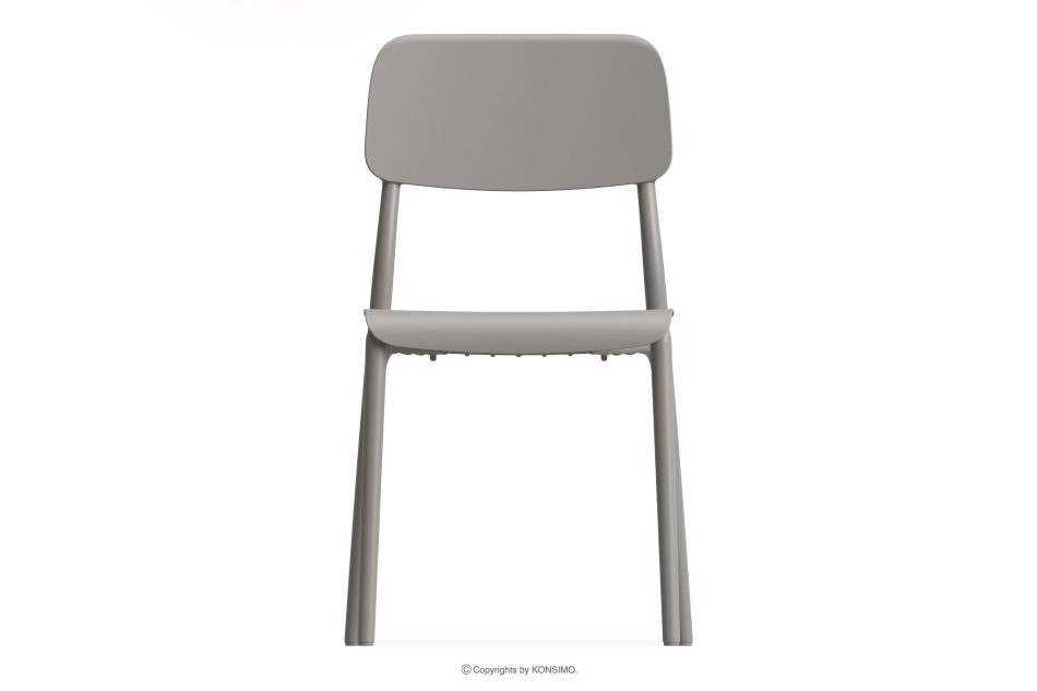 GALIO Set Stühle und Esstisch für die Terrasse aus Polypropylen mit Glasfaser 6 Personen kühlbraun kühles Braun - Foto 3