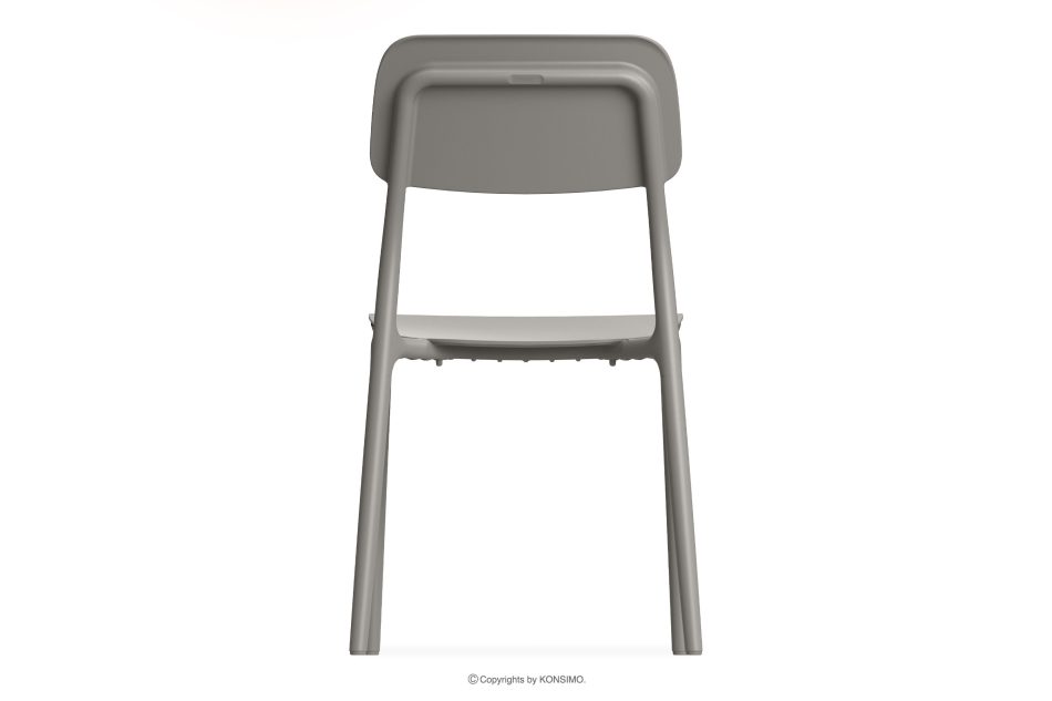 GALIO Set Stühle und Esstisch für die Terrasse aus Polypropylen mit Glasfaser 6 Personen kühlbraun kühles Braun - Foto 5