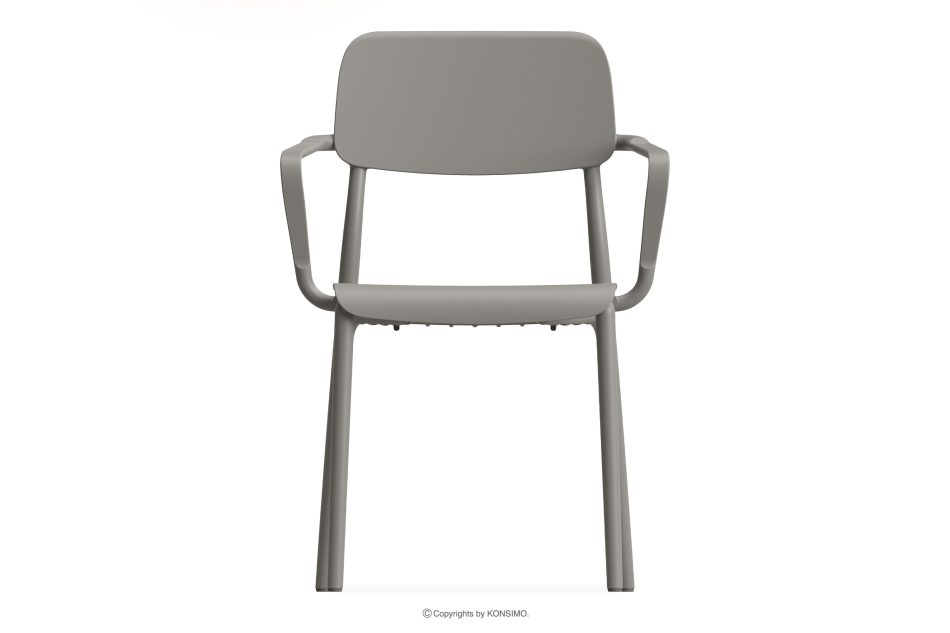 GALIO Set Stühle und Esstisch für die Terrasse aus Polypropylen mit Glasfaser 6 Personen kühlbraun kühles Braun - Foto 7