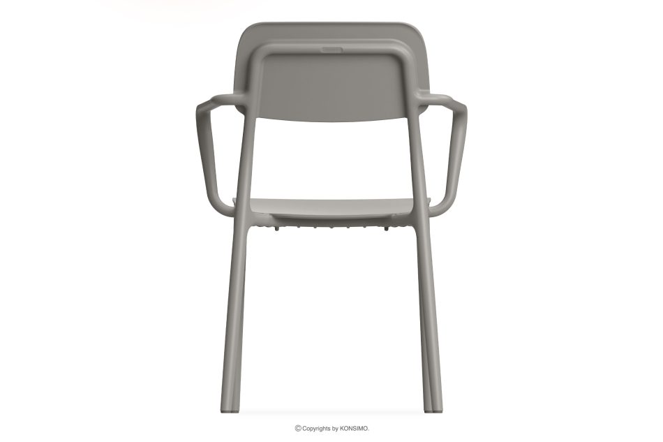 GALIO Set Stühle und Esstisch für die Terrasse aus Polypropylen mit Glasfaser 6 Personen kühlbraun kühles Braun - Foto 9