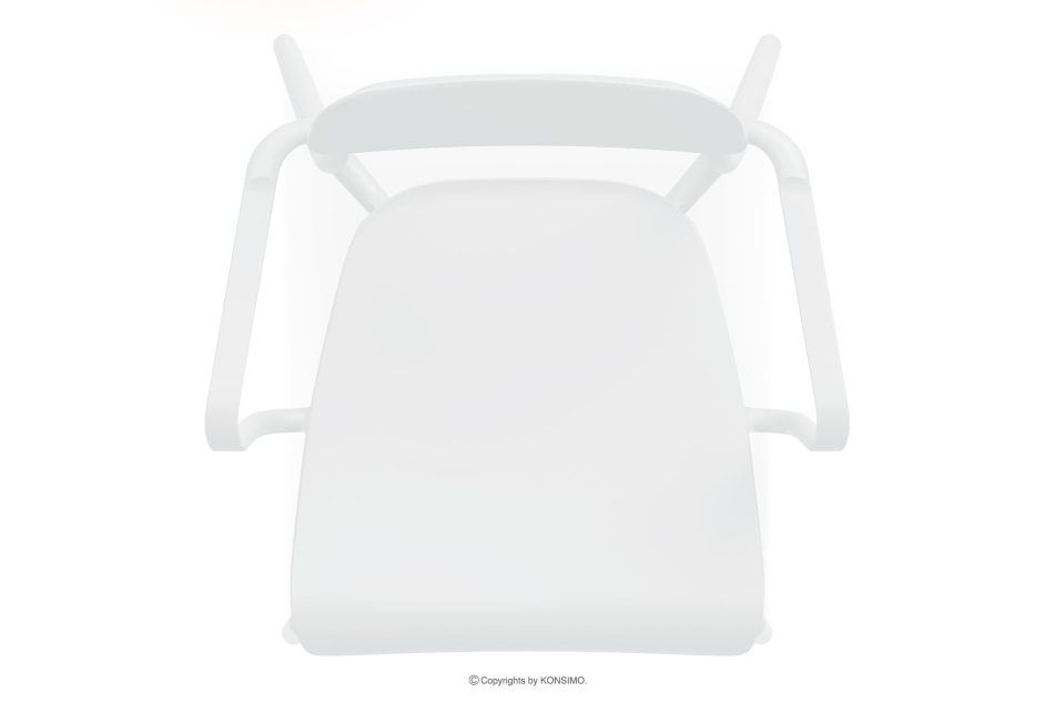 GALIO Terrassenmöbel-Set aus Polypropylen mit Glasfaser 3 Personen weiß weiß - Foto 6