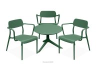 Terrassenmöbel-Set Polypropylen mit Glasfaser 3 Personen grün