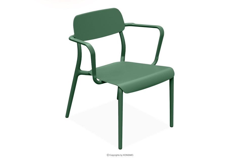 GALIO Terrassenmöbel-Set Polypropylen mit Glasfaser 3 Personen grün grün - Foto 2