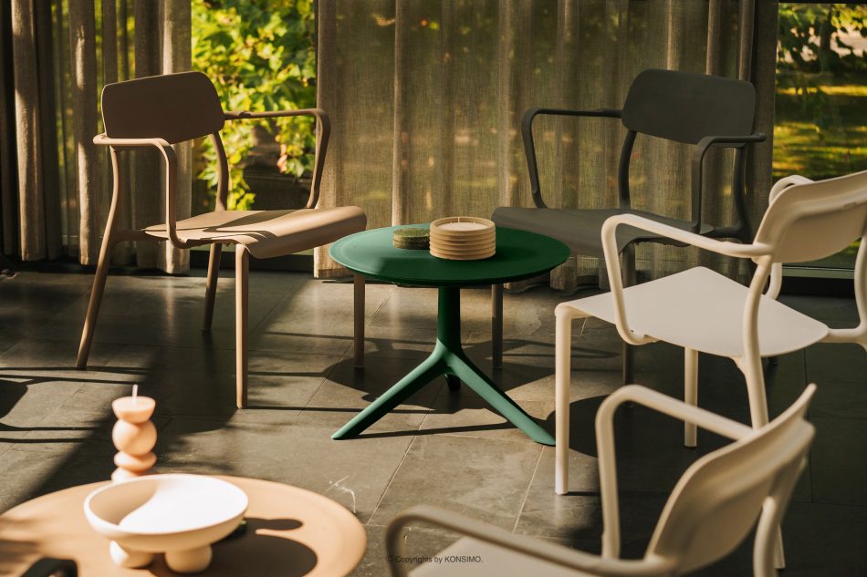 GALIO Terrassenmöbel-Set Polypropylen mit Glasfaser 3 Personen grün grün - Foto 13