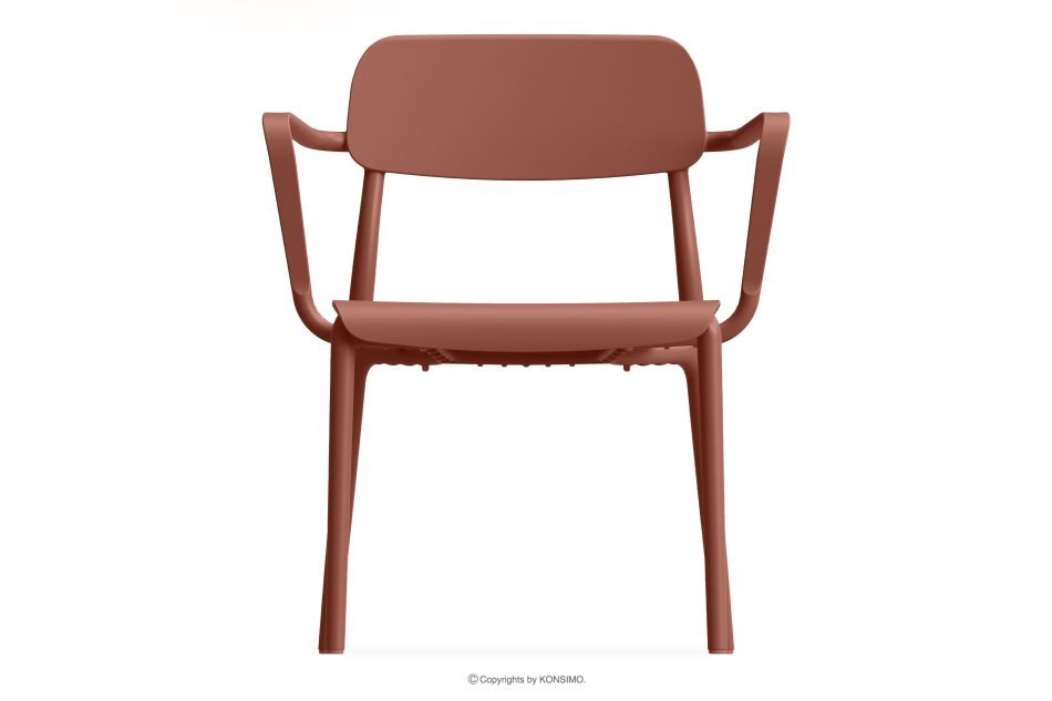 GALIO Gartenmöbel-Set Stühle und Esstisch für 2 Personen orange orange - Foto 3