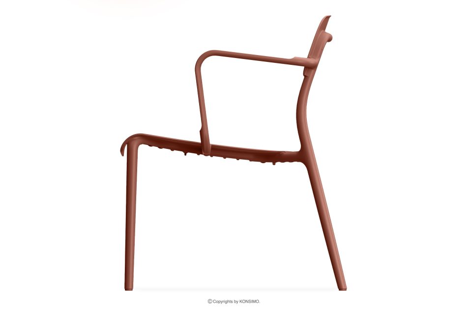 GALIO Gartenmöbel-Set Stühle und Esstisch für 2 Personen orange orange - Foto 4