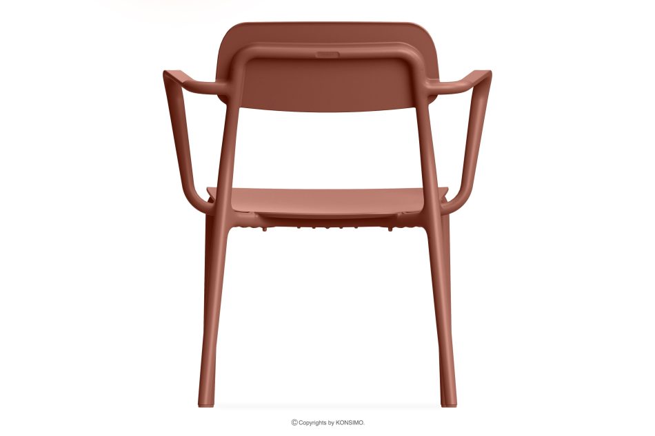 GALIO Gartenmöbel-Set Stühle und Esstisch für 2 Personen orange orange - Foto 5