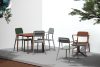 GALIO Gartenmöbel-Set Stühle und Esstisch für 2 Personen orange orange - Foto 2