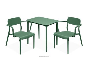 GALIO, https://konsimo.de/kollektion/galio/ Esstisch mit Stühlen für den Garten grün grün - Foto