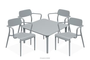 GALIO, https://konsimo.de/kollektion/galio/ Gartenmöbel-Set Sessel und Couchtisch grau grau - Foto