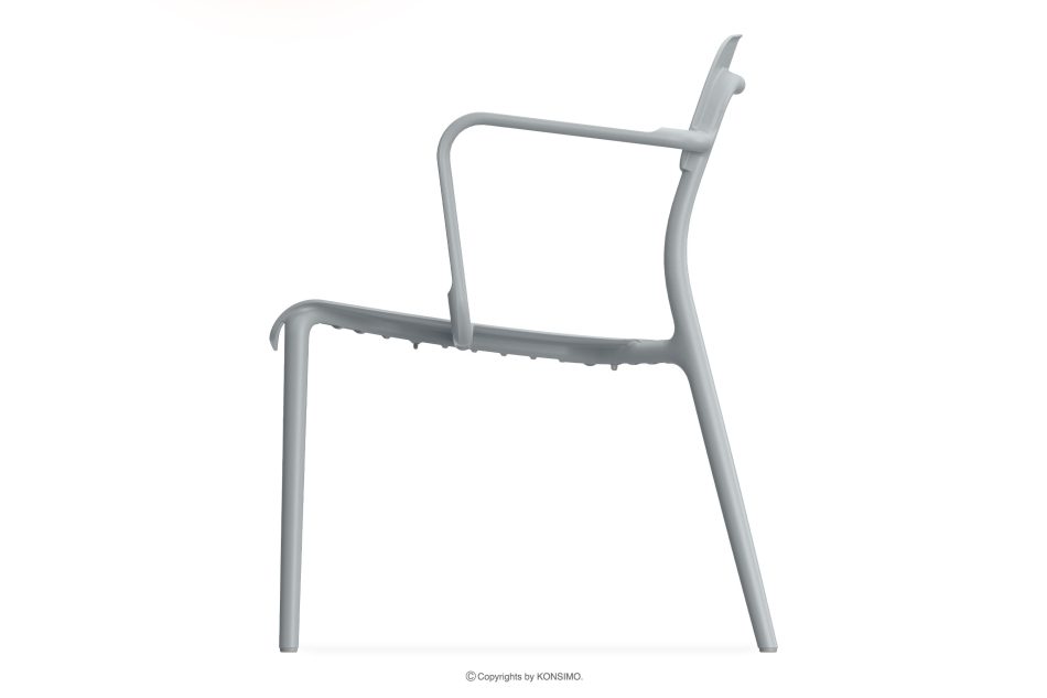 GALIO Gartenmöbel-Set Sessel und Couchtisch grau grau - Foto 4
