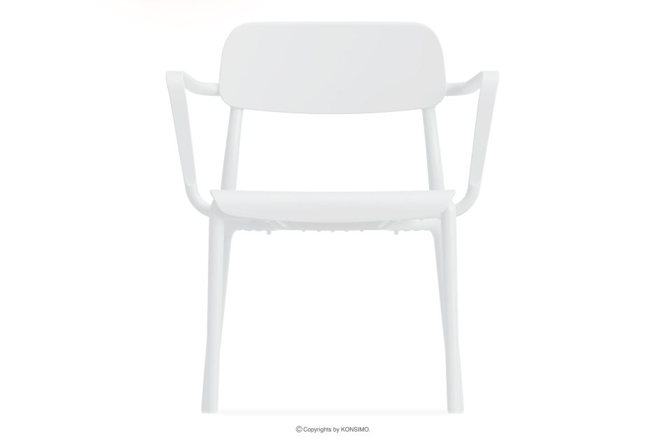 GALIO Gartenmöbel-Set Sessel und Couchtisch weiß weiß - Foto 3