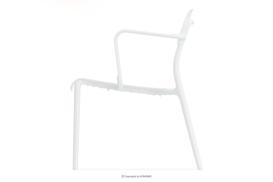 GALIO Gartenmöbel-Set Sessel und Couchtisch weiß weiß - Foto 4