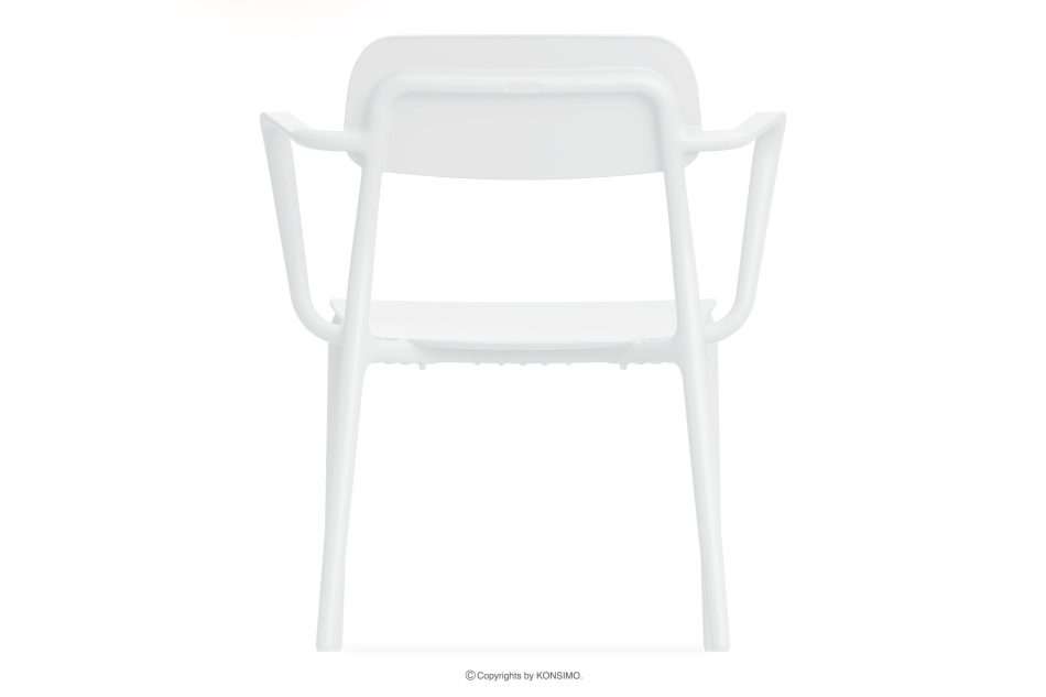 GALIO Gartenmöbel-Set Sessel und Couchtisch weiß weiß - Foto 5