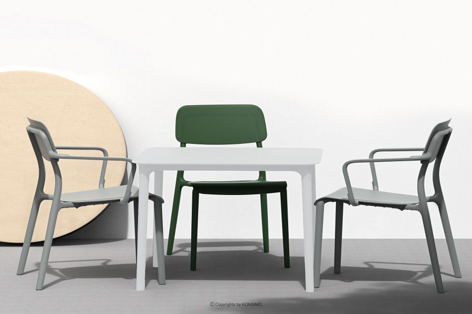 GALIO Gartenmöbel-Set Sessel und Couchtisch weiß weiß - Foto 11