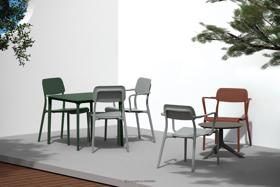 GALIO Gartenmöbel-Set mit Sesseln und Couchtisch grün grün - Foto 1
