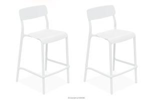GALIO, https://konsimo.de/kollektion/galio/ Gartenhocker aus ökologischem Kunststoff 2 Tlg. weiß weiß - Foto