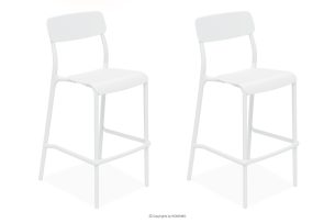 GALIO, https://konsimo.de/kollektion/galio/ Gartenhocker aus ökologischem Kunststoff 2 tlg. weiß weiß - Foto