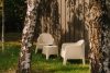 MALUS Moderner Gartenstuhl aus Polypropylen beige beige - Foto 7
