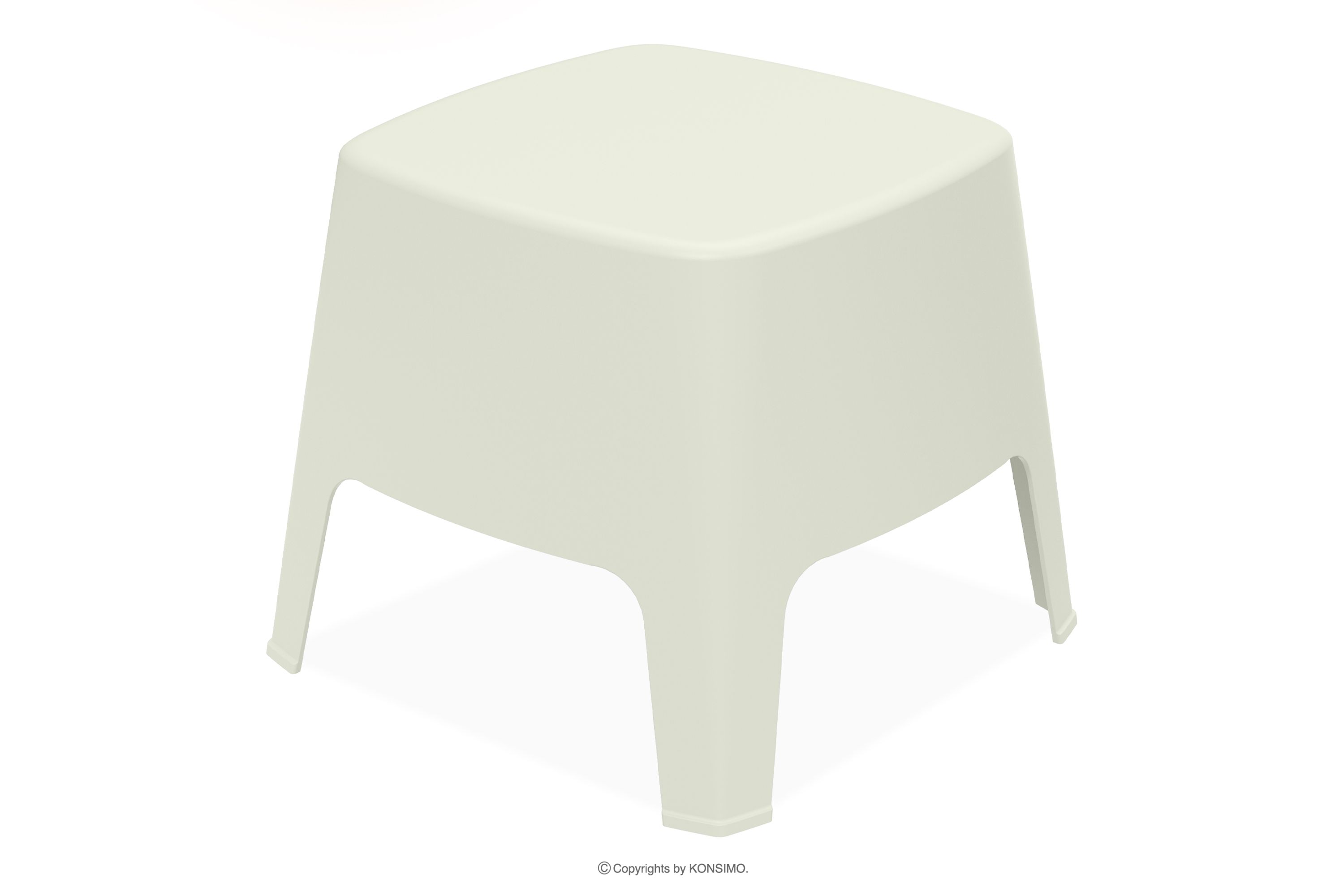 Moderner Esstisch aus Polypropylen beige
