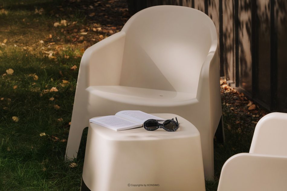 MALUS Moderner Esstisch aus Polypropylen beige beige - Foto 6
