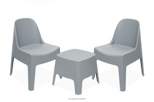 MALUS, https://konsimo.de/kollektion/malus/ Gartenmöbel-Set modern Polypropylen 2 Personen grau grau - Foto