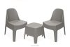 MALUS Gartenmöbel-Set modern Polypropylen 2 Personen kühl braun kühles Braun - Foto 1
