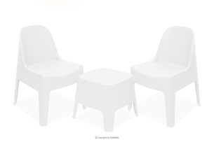 MALUS, https://konsimo.de/kollektion/malus/ Gartenmöbel-Set modern Polypropylen 2 Personen weiß weiß - Foto