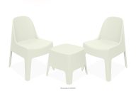 Gartenmöbel-Set modern Polypropylen 2 Personen beige