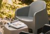 MALUS Gartenmöbel-Set Sessel und Gartentisch modern 2 Personen Polypropylen grau grau - Foto 13
