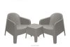 MALUS Gartenmöbel-Set Sessel und Esstisch modern 2 Personen Polypropylen kühl braun kühles Braun - Foto 1
