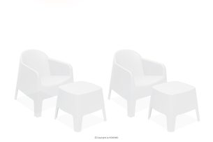 MALUS, https://konsimo.de/kollektion/malus/ Gartenmöbel-Set modern Polypropylen weiß weiß - Foto