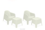Gartenmöbel-Set modern Polypropylen beige