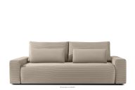 Ausziehbares Sofa mit Kissen Kordstoff / Velours beige