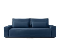 ausziehbar mit Kissen Kordstoff / Velours dunkelblau