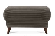 Sitzhocker für das Wohnzimmer mit Stauraum Kordstoff graubeige