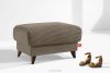 GUSTAVO II Sitzhocker für das Wohnzimmer mit Stauraum Kordstoff beige beige - Foto 2