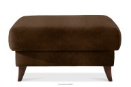 Sitzhocker für das Wohnzimmer mit Stauraum Imitation Wildleder dunkelbraun