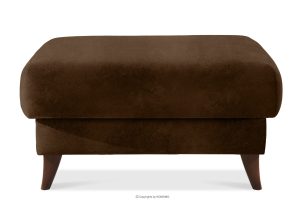 GUSTAVO II, https://konsimo.de/kollektion/gustavo-ii/ Sitzhocker für das Wohnzimmer mit Stauraum Imitation Wildleder dunkelbraun dunkelbraun - Foto