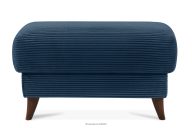Sitzhocker für das Wohnzimmer mit Stauraum Kordstoff marineblau