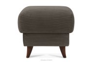 Fußhocker für das Wohnzimmer mit Stauraum Kordstoff graubeige