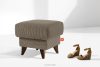 GUSTAVO II Fußhocker für das Wohnzimmer mit Stauraum Kordstoff beige beige - Foto 2