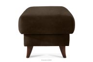 Fußhocker für das Wohnzimmer mit Stauraum in Imitat Wildleder braun