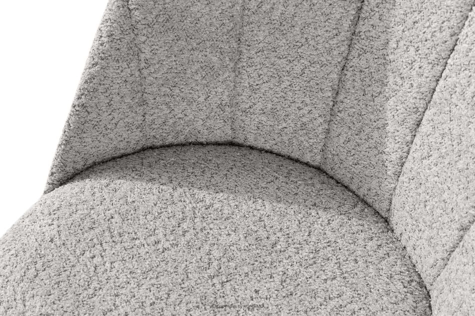 BAKERI Polsterstuhl boucle Stahl/Schwarz stahl/schwarz - Foto 5