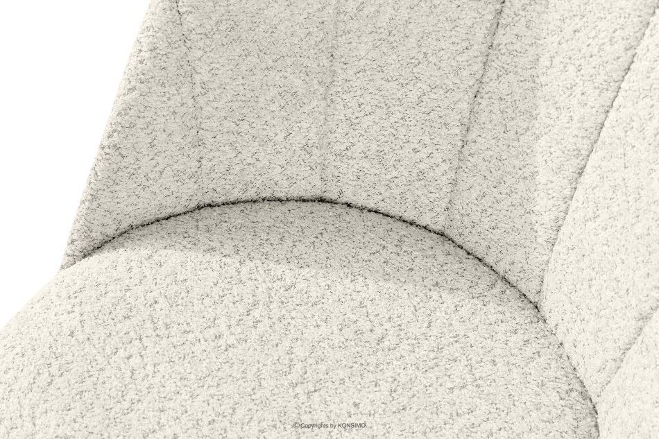 BAKERI Polsterstuhl boucle weiß/schwarz weiß/schwarz - Foto 5