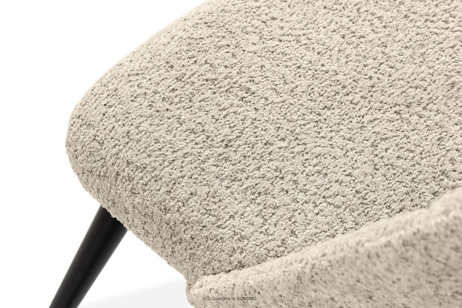 BAKERI Polsterstuhl boucle hellbeige/schwarz hellbeige/schwarz - Foto 6