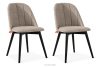 BAKERI Polsterstuhl boucle dunkelbeige/schwarz 2 tlg. dunkelbeige/schwarz - Foto 1