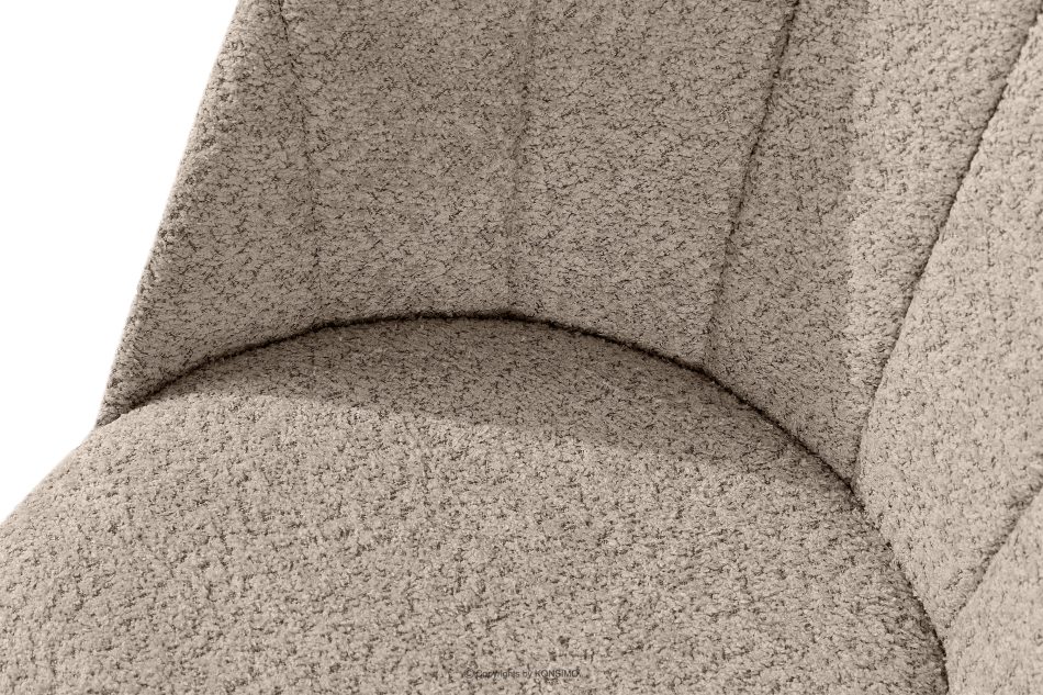 BAKERI Polsterstuhl boucle dunkelbeige/schwarz 2 tlg. dunkelbeige/schwarz - Foto 6